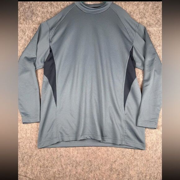 Nike Golf Shirt Men's Size XL Gray Long Sleeve Mock Neck Athleisure Pullover - Picture 1 of 7